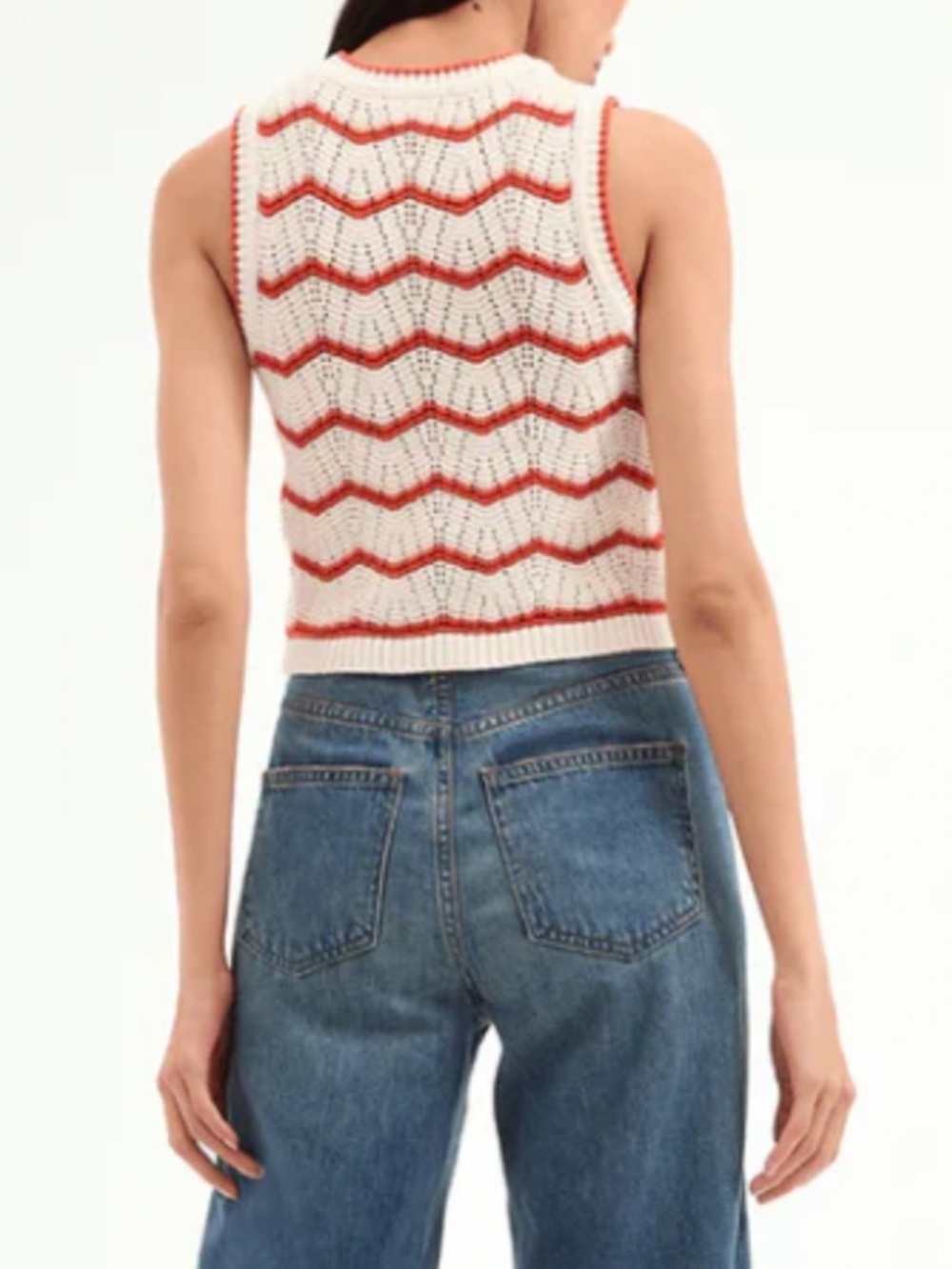 Veronica Beard Jerrel Cropped Knit Tank Top - Picture 3 of 7